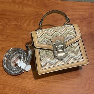 Aldo Rare Retro Top Handle Bag With Crossbody Strap